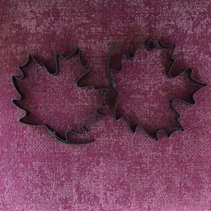 Three Williams Sonoma maple leaf pancake molds.